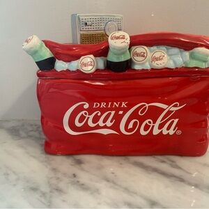 Coca-Cola Ceramic Cooler Cookie Jar